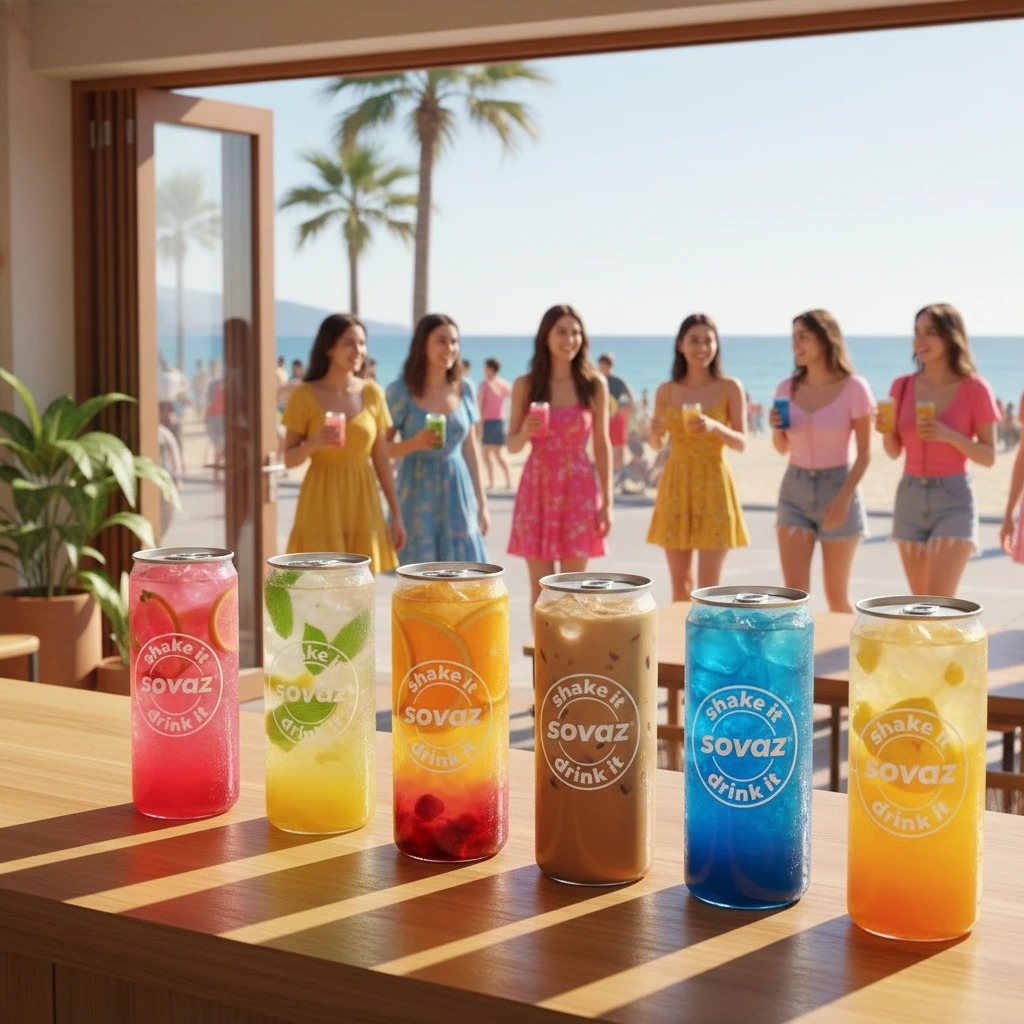 SOVAZ - Latas con bebidas, aperitivos y comida. Costa del Sol - Malaga y Marbella