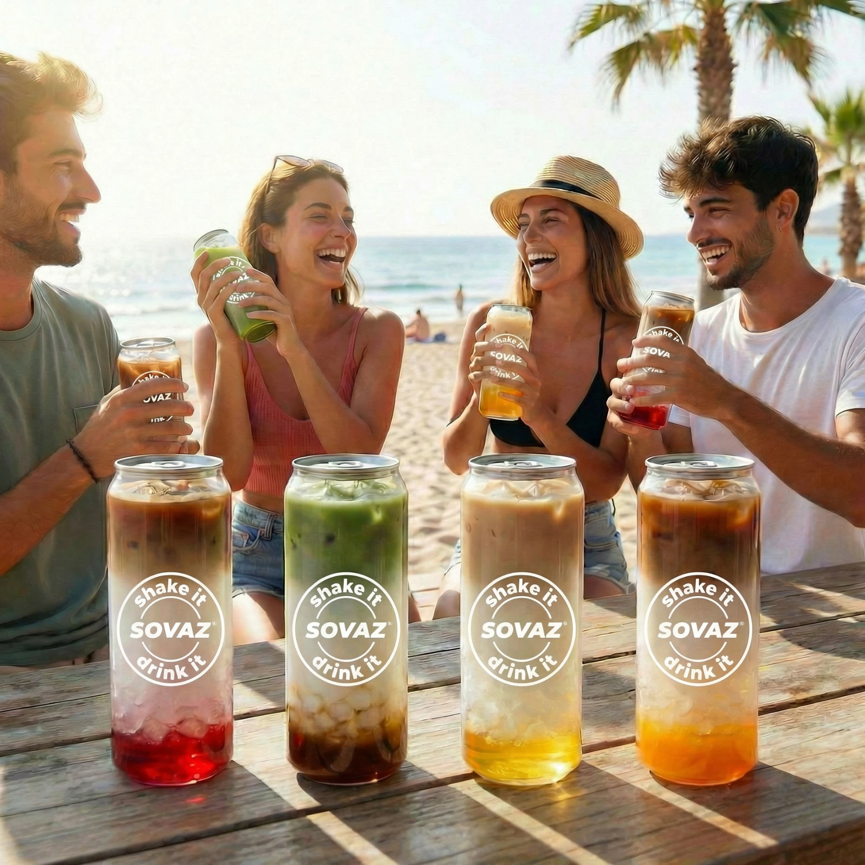 SOVAZ - Latas con bebidas, aperitivos y comida. Costa del Sol - Malaga y Marbella