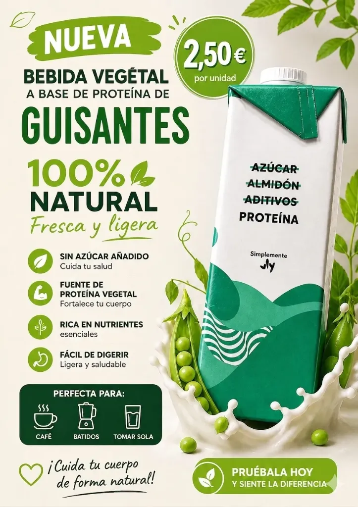 [FOO-MIL-V1] Pea drink VLY Unsweetened 1 liter