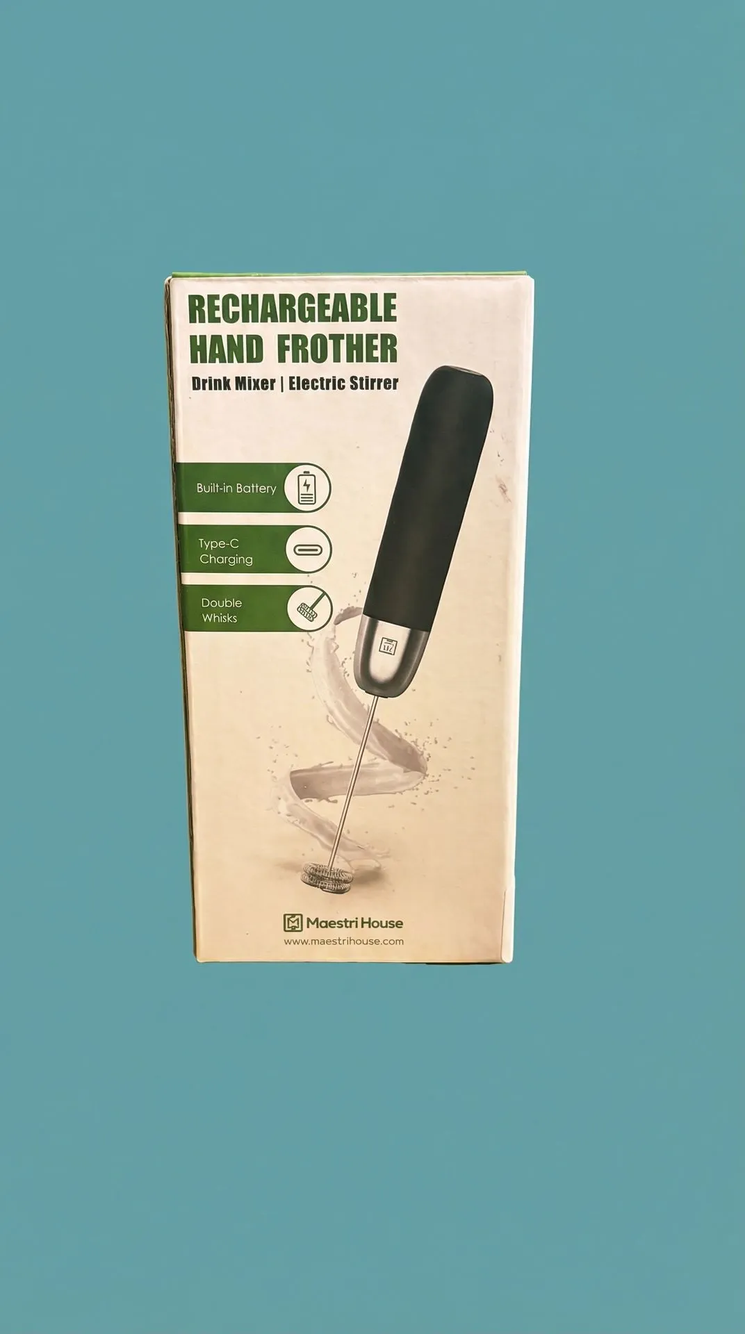 Aufschäumer aufladbar für Milch