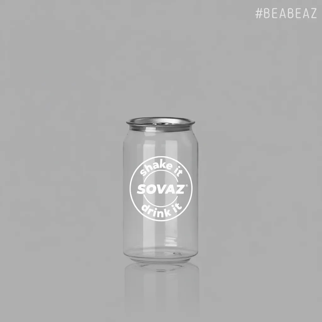 [CAN-250-V1] Lata transparente de rPET de 250 ml - 320 un