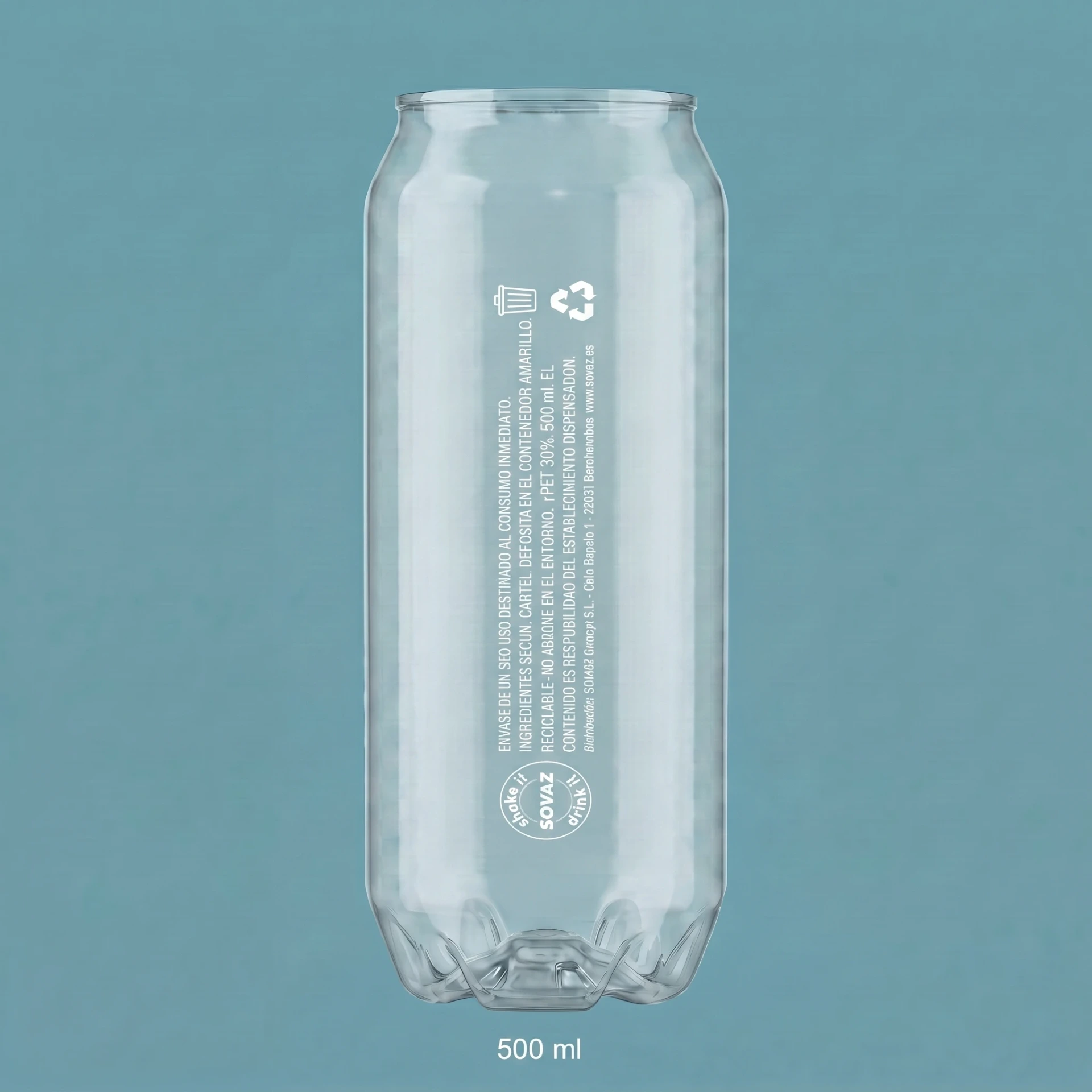 Dose rPET 500 ml - 48 Stk
